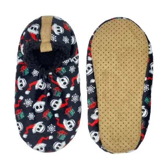 Nightmare Before Christmas, Fuzzy Babba Mens Slipper Socks, Size M/L. New - Picture 1 of 4